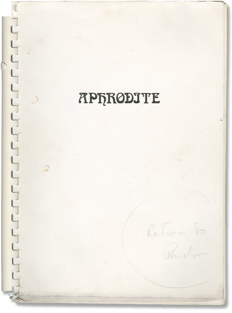 Book #146788] Aphrodite (Original screenplay for the 1982 film). Pierre Louys, Robert Fuest, Jean...
