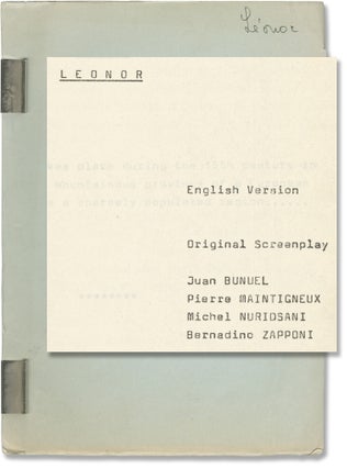 Book #146804] Leonor (Original screenplay for the 1975 film). Juan Luis Buñuel,...