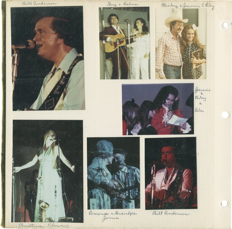 Archive of photographs of country music acts, circa 1970s