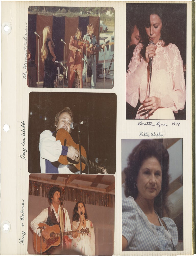 Archive of photographs of country music acts, circa 1970s