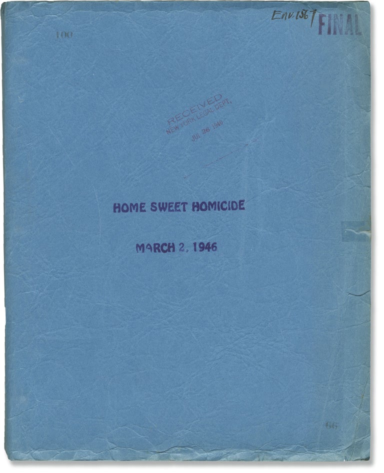Book #146888] Home Sweet Homicide (Original screenplay for the 1946 film). Lloyd Bacon, F. Hugh...