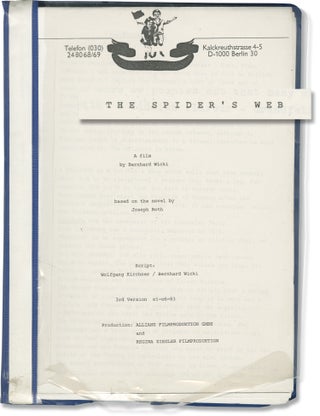 Book #146993] [The] Spider's Web (Original screenplay for the 1989 film). Bernhard Wicki,...