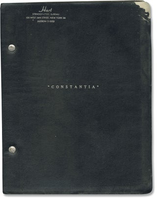 Book #147010] Constantia (Original screenplay for an unproduced film). Unproduced films, A J....