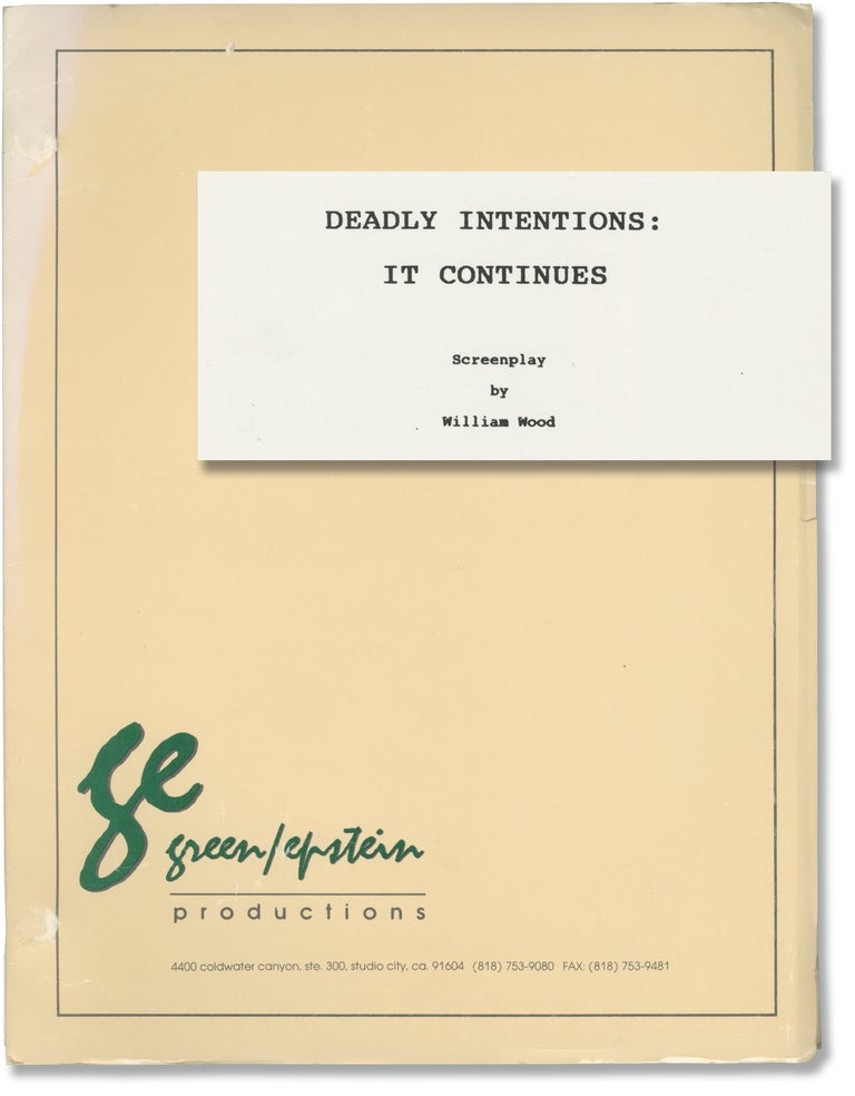 Book #147019] Deadly Intentions... Again? [Deadly Intentions: It Continues] (Original screenplay...