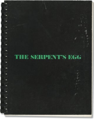 Book #147064] The Serpent's Egg (Original publicity manual for the 1977 film). Ingmar Bergman,...