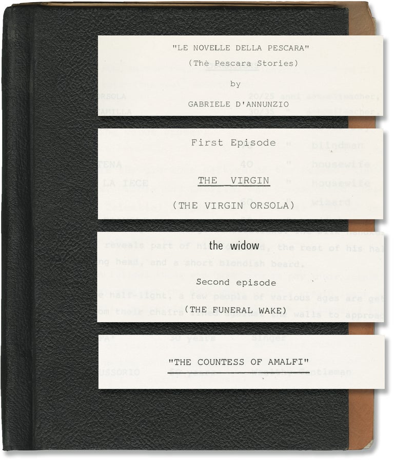 Book #147128] Le Novelle Della Pescara (Three original screenplays for an unproduced television...