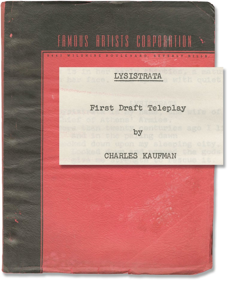 [Book #147131] Lysistrata. Charles Kaufman, Aristophanes, screenwriter, play.