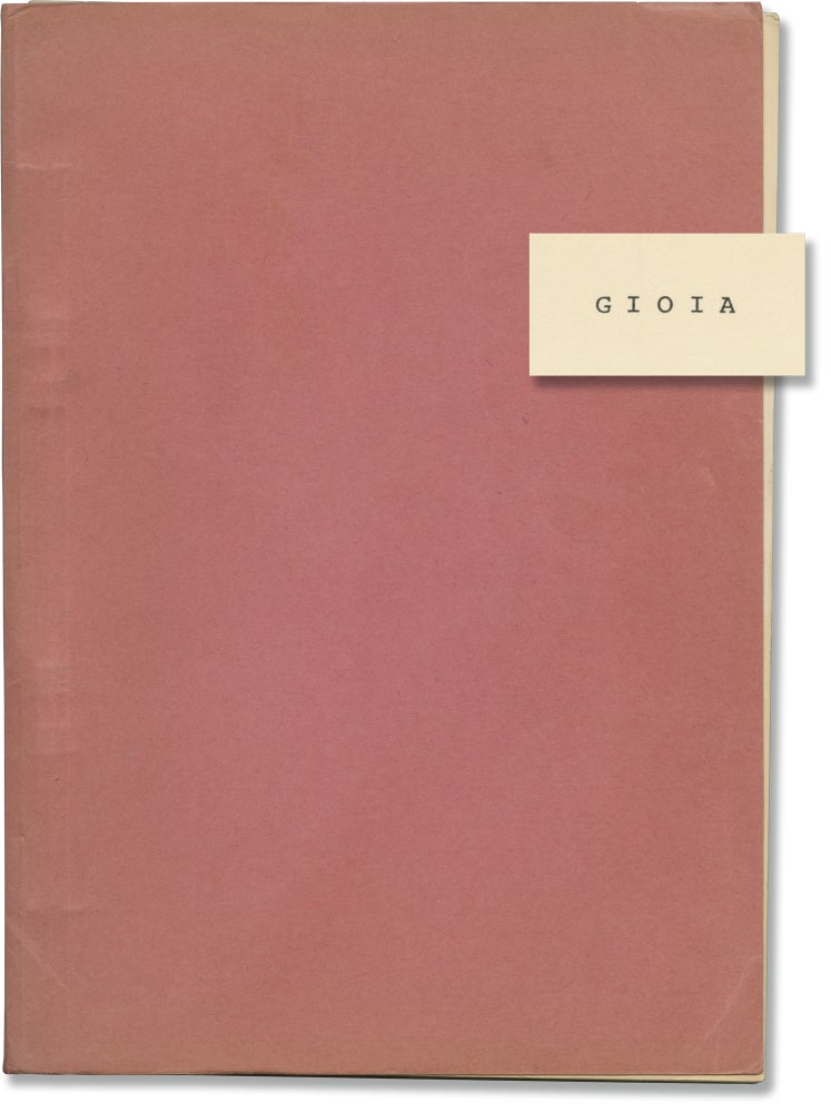 Book #147216] Gioia (Original screenplay for an unproduced film). C. l. Roman Y. Lombart,...