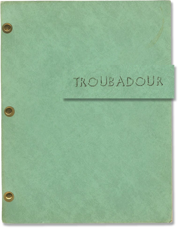 [Book #147217] Troubadour. Scott Fitz-Randolph, James L. Stewart, screenwriter.