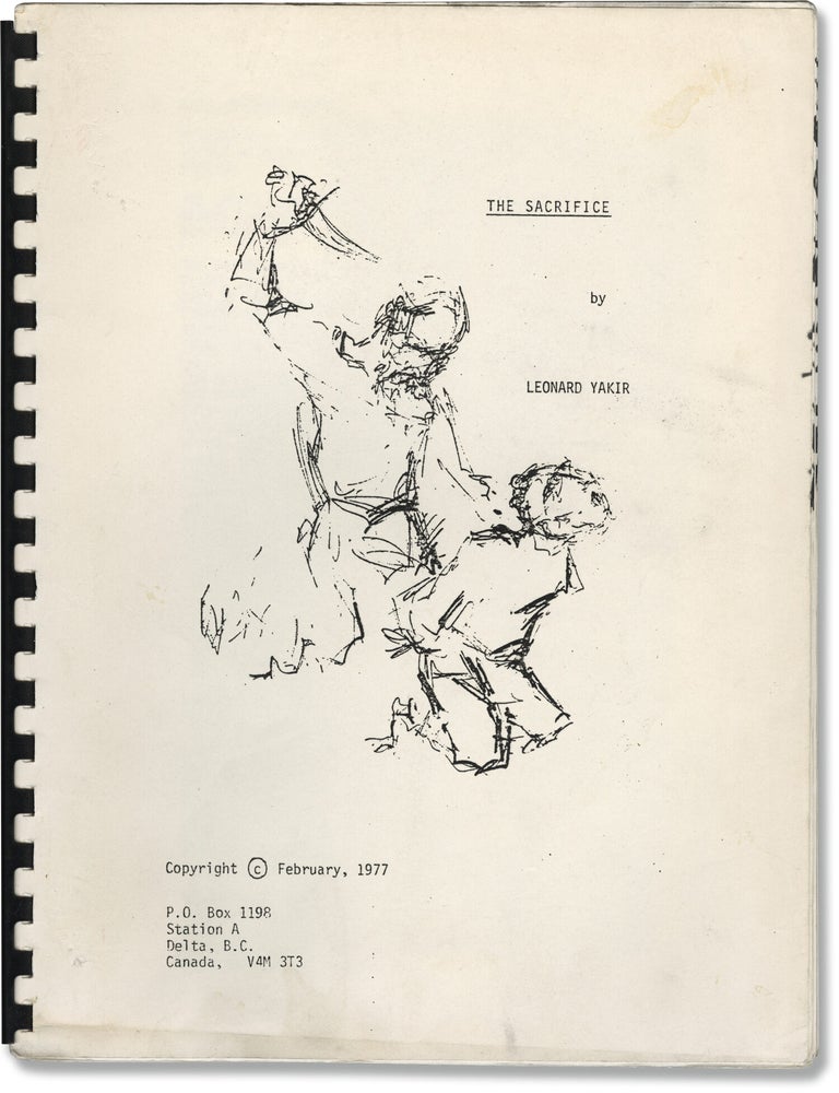The Sacrifice (Original screenplay for an unproduced film