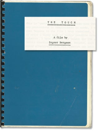 Book #147252] The Touch (Original treatment script for the 1971 film, with annotations by...