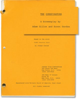 Book #147262] The Conspirators (Original screenplay for an unproduced film). Joseph Conrad, Scott...