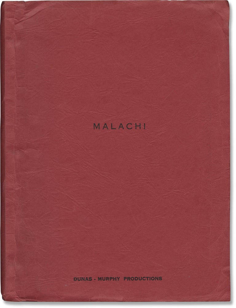 Book #147288] Malachi (Original treatment script for an unproduced television film). Tony...