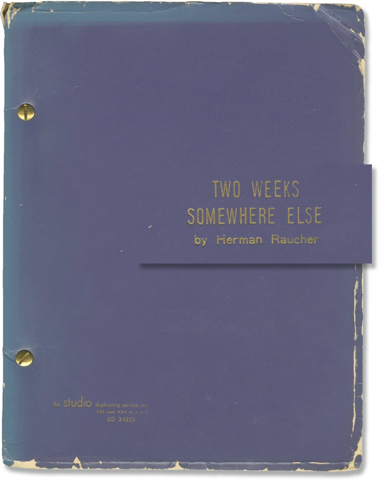 [Book #147421] Two Weeks Somewhere Else. Herman Raucher, playwright.