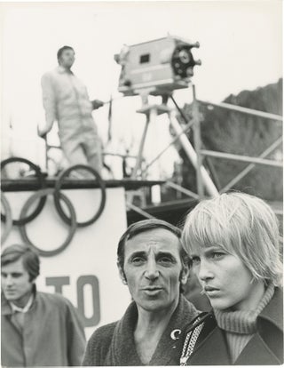 Book #147475] The Games (Original photograph on the set of the 1970 film). Charles Aznavour,...