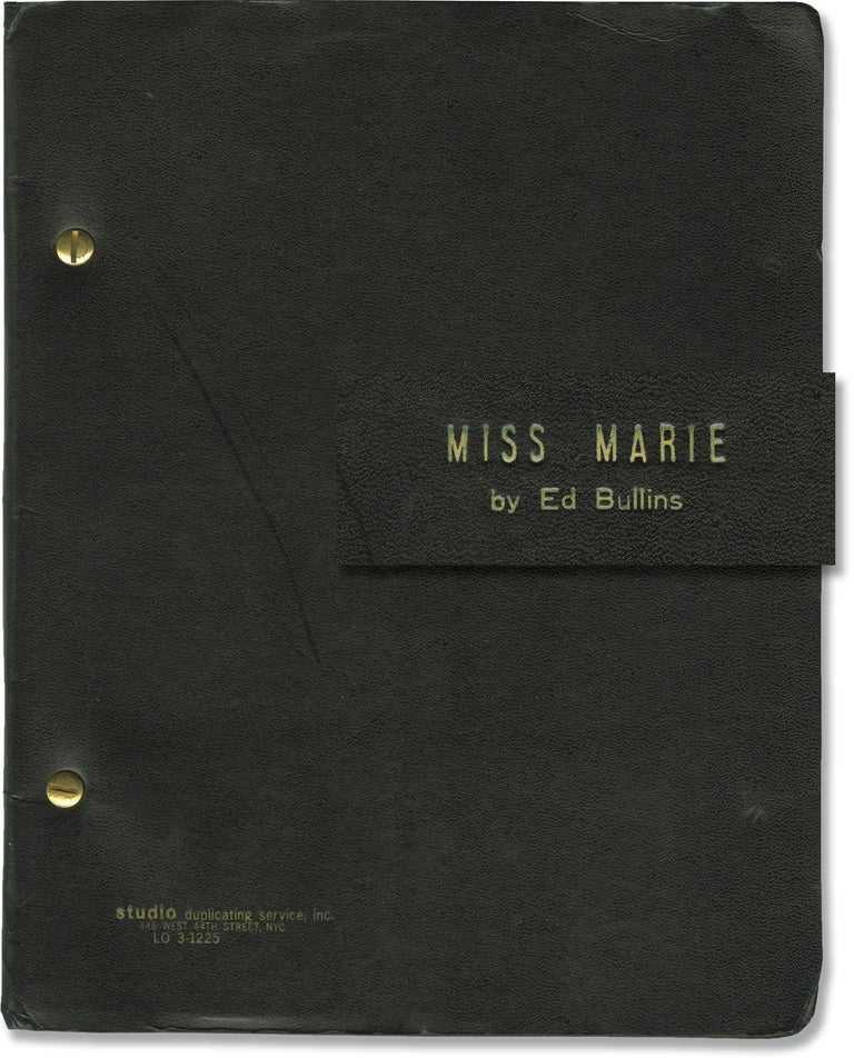 Book #147560] The Fabulous Miss Marie (Original script for the 1971 play). Ed Bullins, playwright