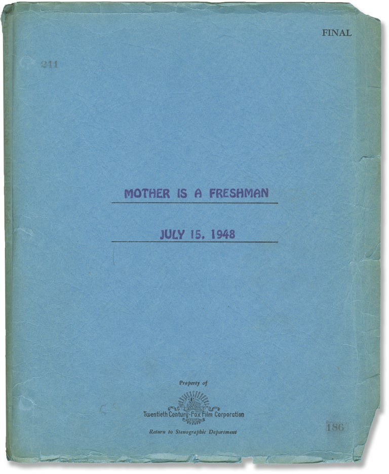 Book #147739] Mother is a Freshman (Original screenplay for the 1949 film). Lloyd Bacon, Raphael...