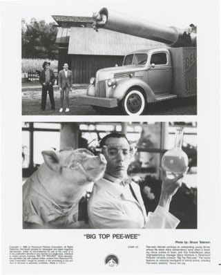 Book #147827] Big Top Pee-wee (Two original photographs from the 1988 film). Randal Kleiser,...