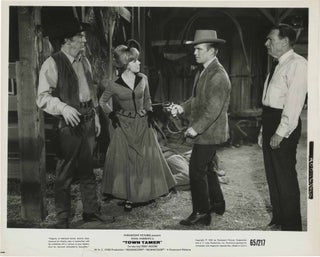 Book #147879] Town Tamer (Two original photograph from the 1965 film). Lesley Selander, Frank...