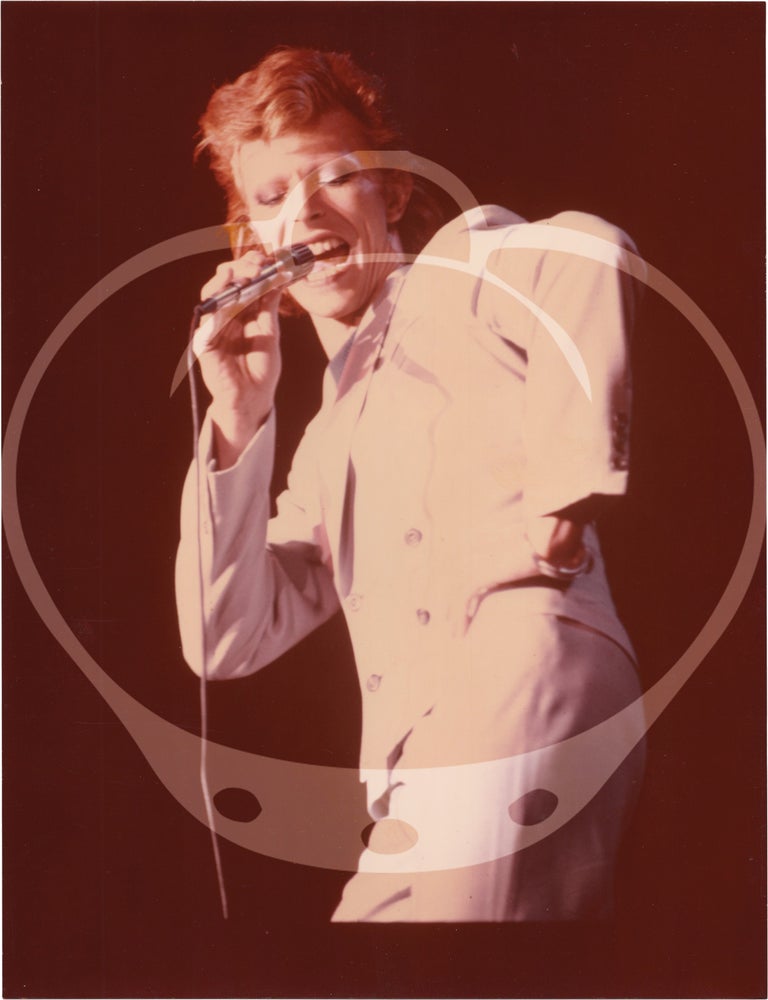 Sixteen original photographs of David Bowie on the Diamond Dogs tour, 1974