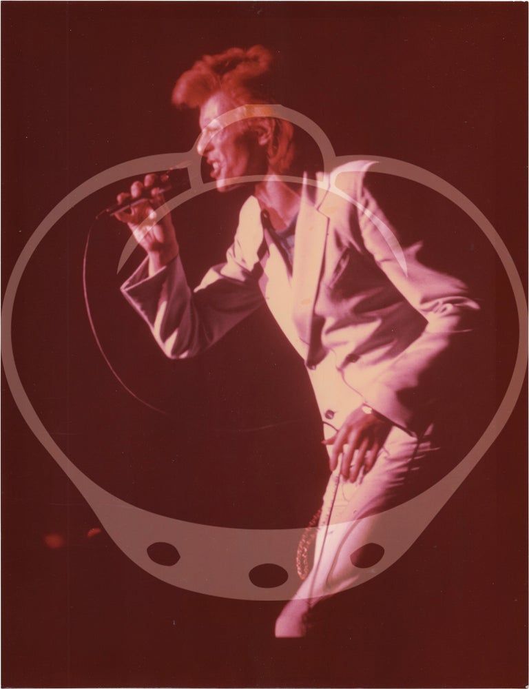 Sixteen original photographs of David Bowie on the Diamond Dogs tour, 1974