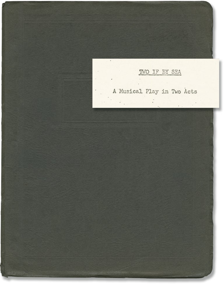 Book #147944] Two If by Sea (Original script for the 1971 play). Priscilla B. Dewey, Constantine...