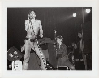 Book #147945] Three original photographs of Iggy Pop and David Bowie, 1977. David Bowie Iggy Pop,...