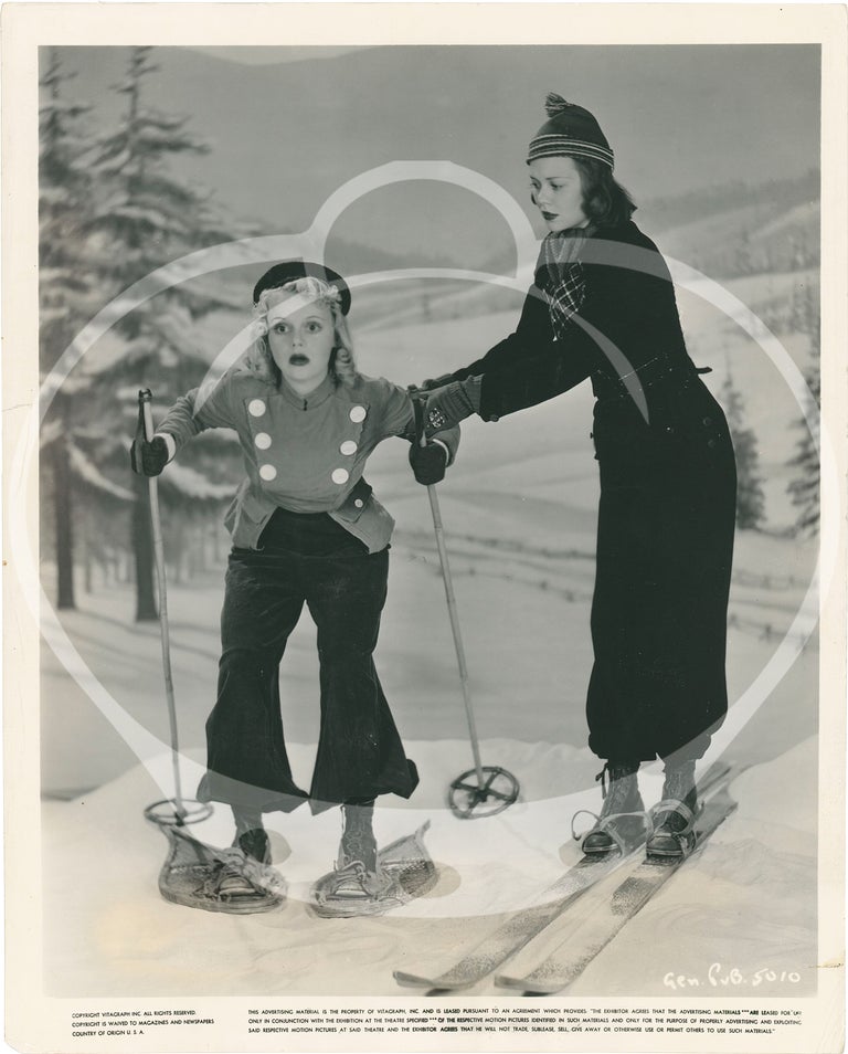 Original photograph of actors Jane Wyman and Marie Wilson, circa 1937