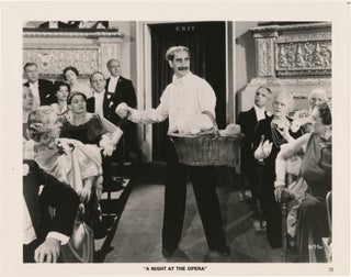 Book #148169] A Night at the Opera (Original photograph from the 1935 film). Groucho, Chico Marx...
