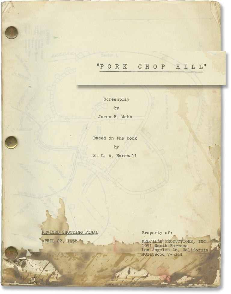 Book #148400] Pork Chop Hill (Original screenplay for the 1959 film, copy belonging to actor...