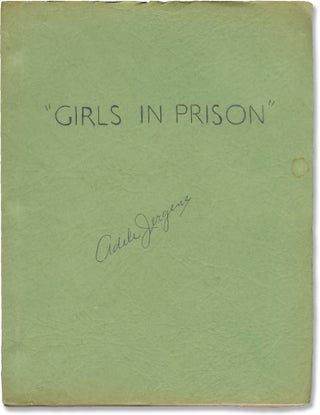 Book #148402] Girls in Prison (Original screenplay for the 1956 film, copy belonging to actor...