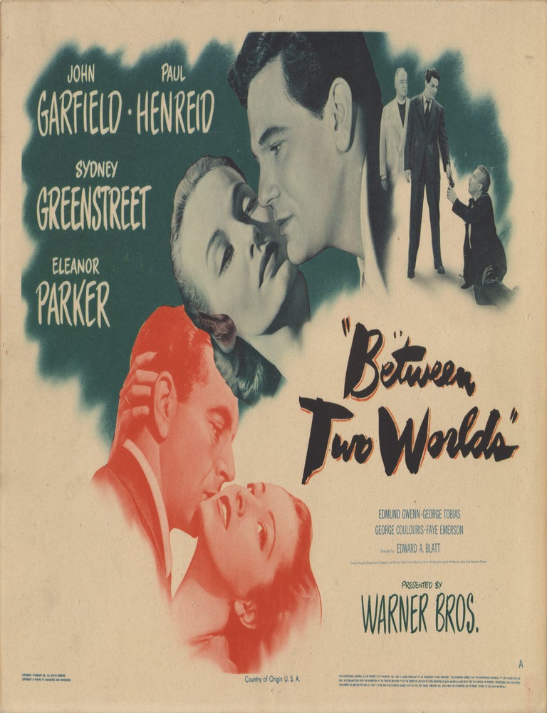 Book #148428] Between Two Worlds (Original lobby card for the 1944 film). Sutton Vane, Edward A....