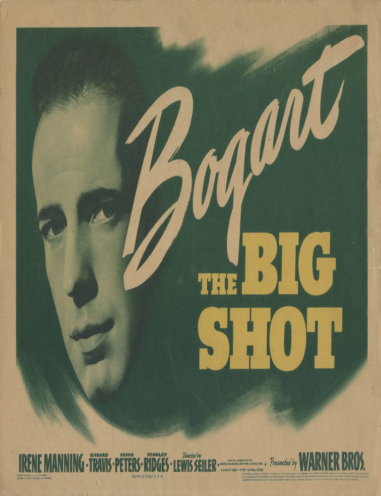 Book #148431] The Big Shot (Original lobby card for the 1942 film noir). Lewis Seiler, Abem...