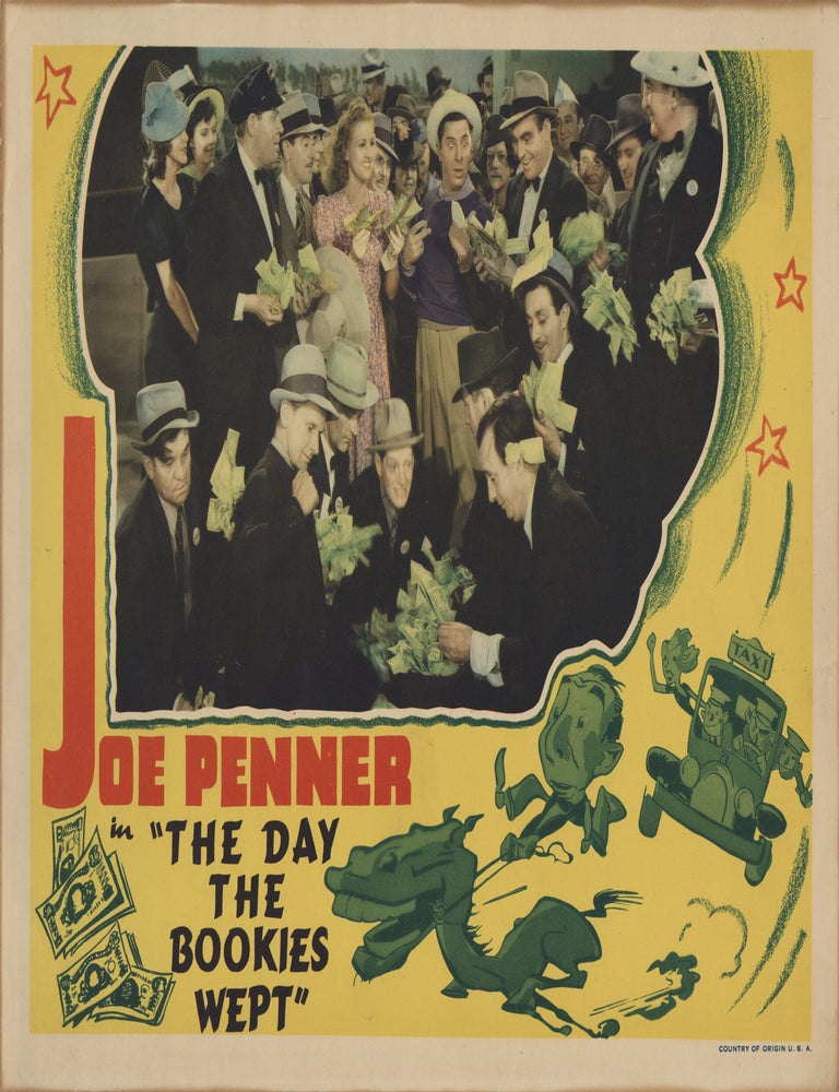 Book #148432] The Day the Bookies Wept (Original lobby card for the 1939 film). Leslie Goodwins,...