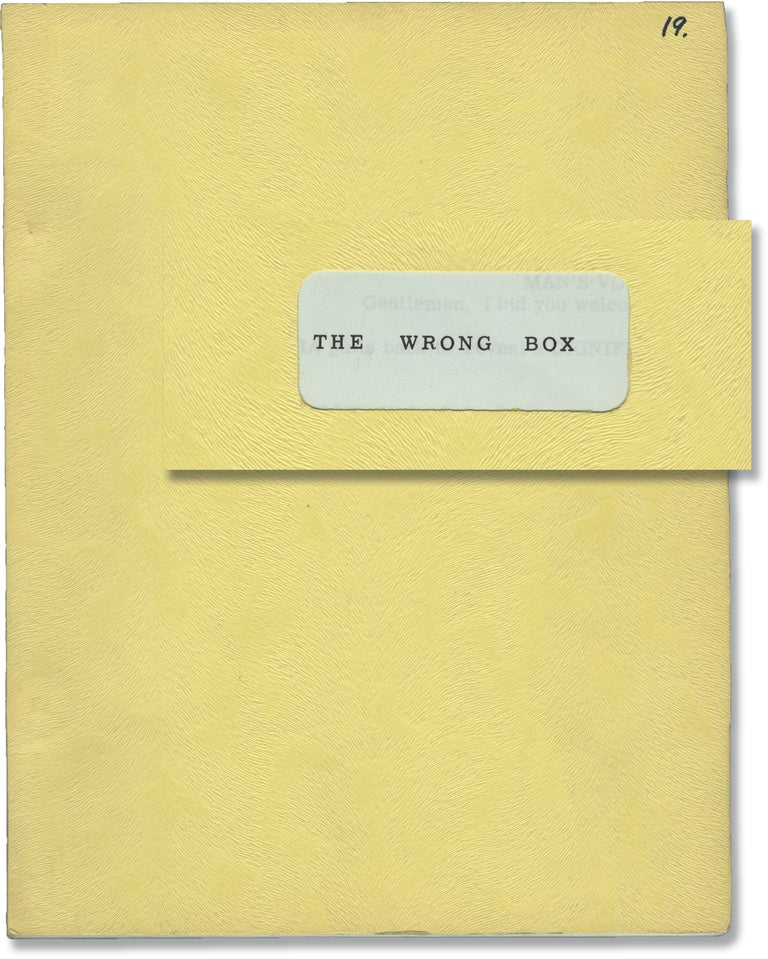 Book #148522] The Wrong Box (Original screenplay for the 1966 film). Bryan Forbes, Lloyd Osbourne...