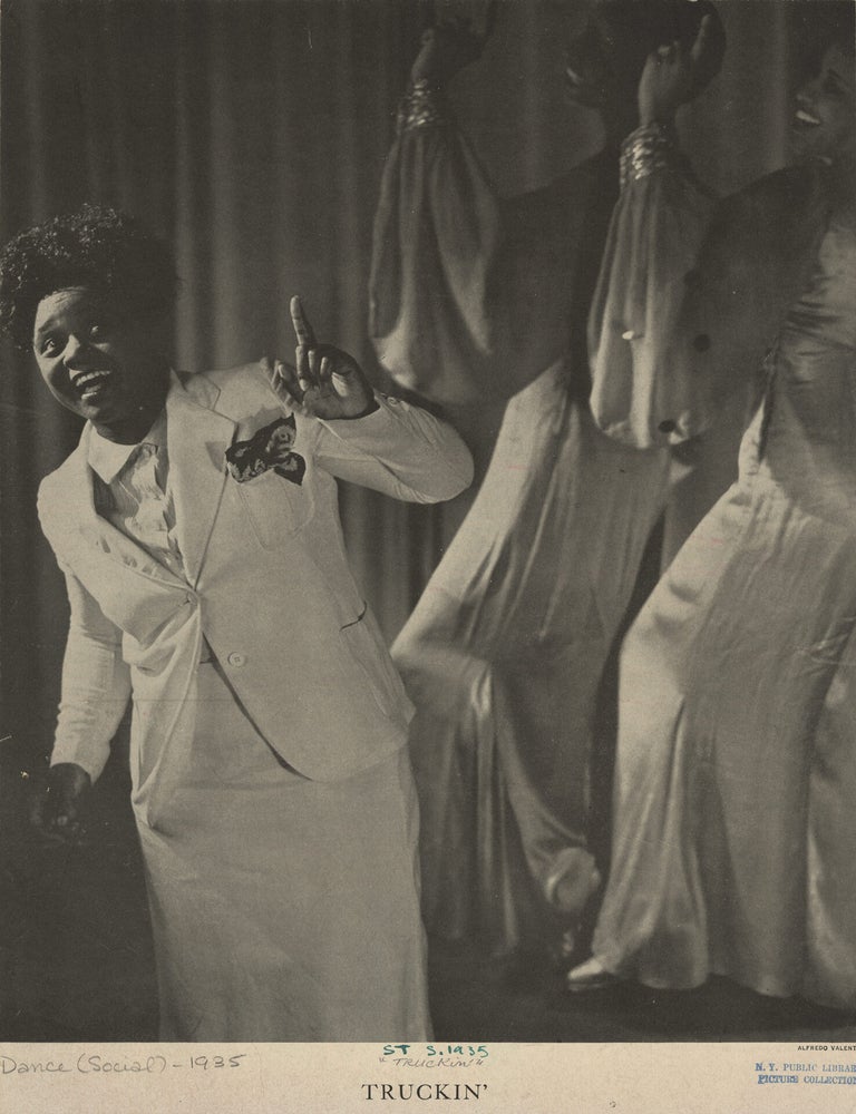 Book #148713] Original photograph of Cora LaRedd performing at the Cotton Club, circa 1935. Cora...