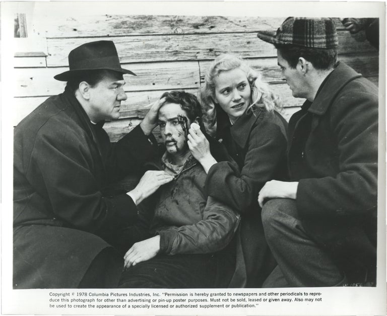 Book #148752] On the Waterfront (Two photographs from the 1954 film). Elia Kazan, Budd Schulberg,...