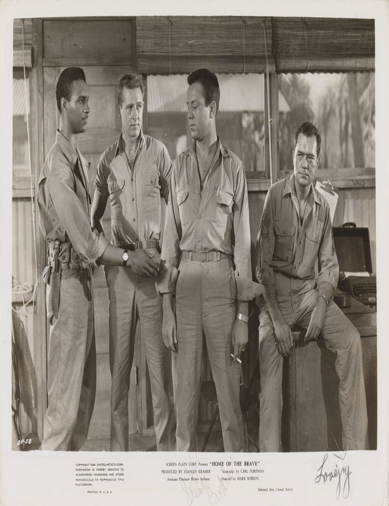Book #148779] Home of the Brave (Four original photographs from the 1949 film). Mark Robson,...