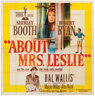 Book #148788] About Mrs. Leslie (Original six sheet poster for the 1954 film). Daniel Mann, Vina...