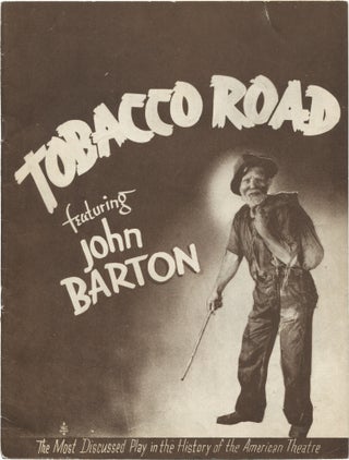 Book #148959] Tobacco Road (Original 1938 program for the 1933 play). Jack Kirkland, Erskine...