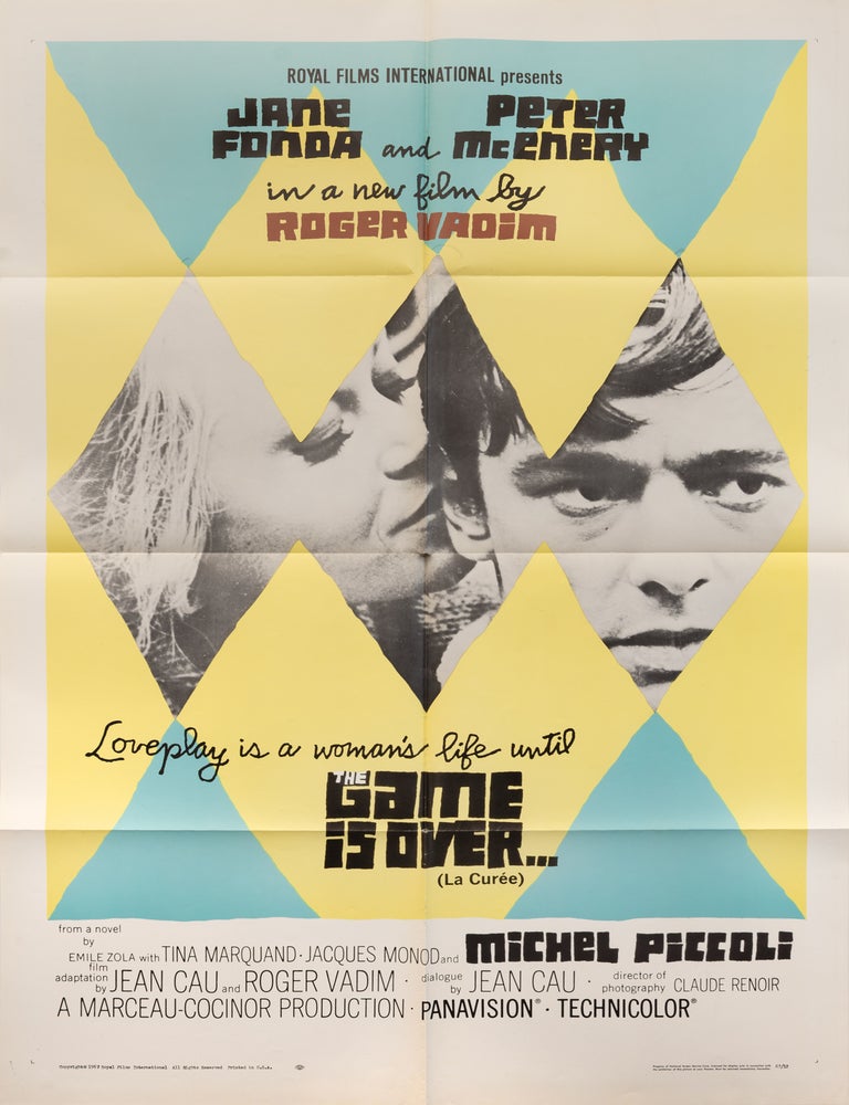 Book #149023] The Game is Over (Original poster from the US release of the 1966 French film)....