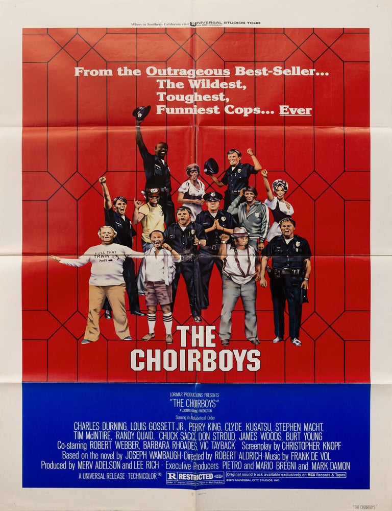 Book #149028] The Choirboys (original poster for the 1977 film). Robert Aldrich, Joseph Wambaugh,...