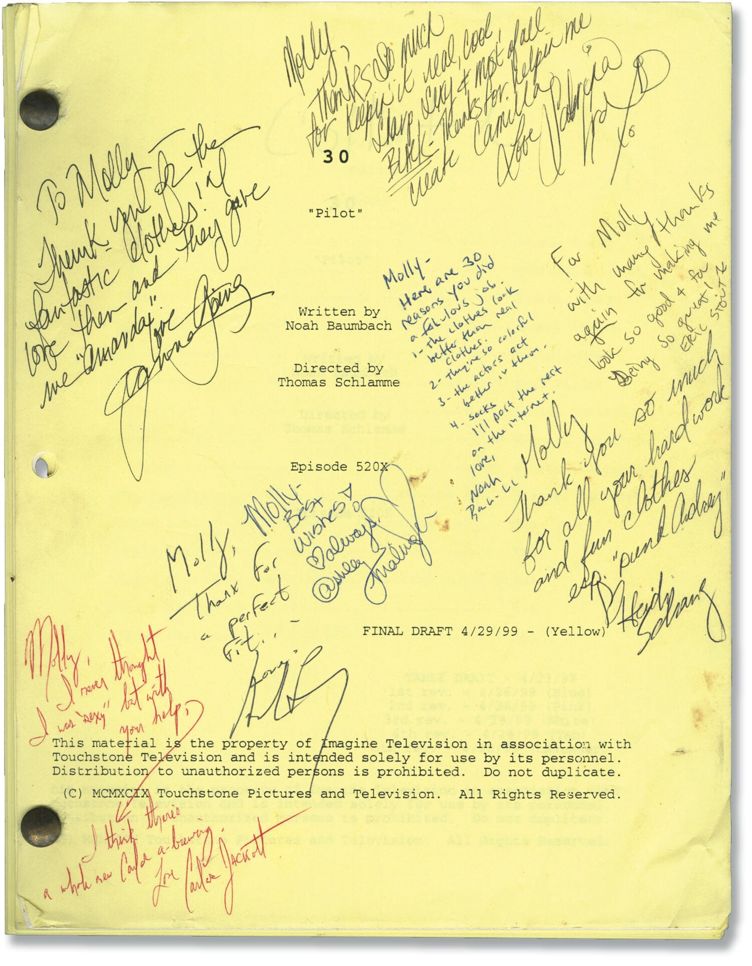 Thirty Fine Script Going On 30 Script