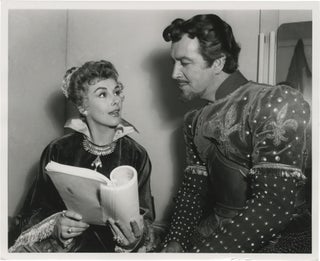 Book #149093] Quentin Durward (Original photograph of Robert Taylor and Kay Kendall from the set...
