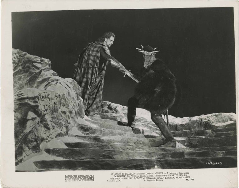Book #149129] Macbeth (Original photograph from the 1948 film). Orson Welles, William...