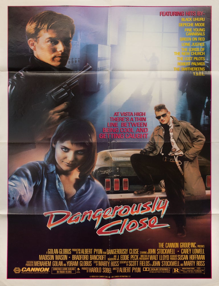 Book #149172] Dangerously Close (Original poster for the 1986 film). Albert Pyun, Marty Ross...