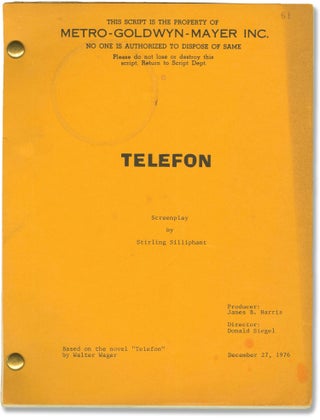 Book #149181] Telefon (Original screenplay for the 1976 film). Don Siegel, Charles Bronson,...