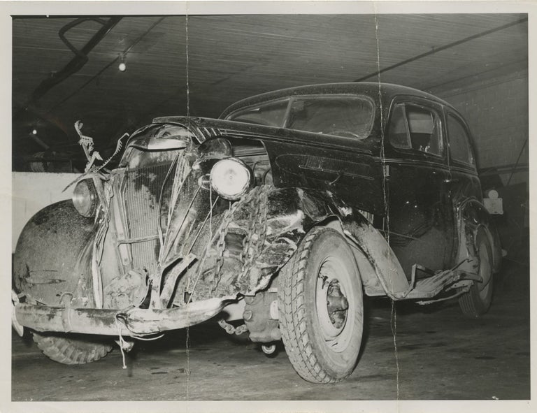 [Book #149241] Archive of 59 original photographs of automobile accidents in the Minneapolis-St. Paul area, circa 1930s-1940s. R. Werner, photographer.
