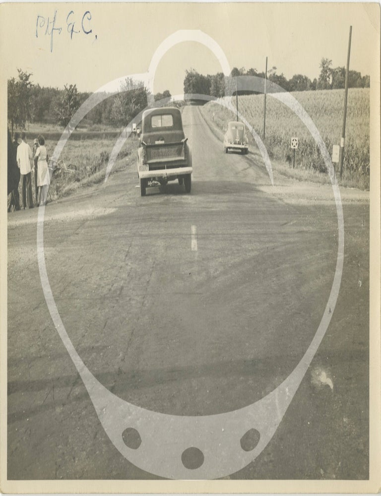 Archive of 59 original photographs of automobile accidents in the Minneapolis-St. Paul area, circa 1930s-1940s