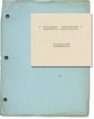 Book #149242] Bulldog Drummond (Original screenplay for the 1929 film). F. Richard Jones, Sidney...